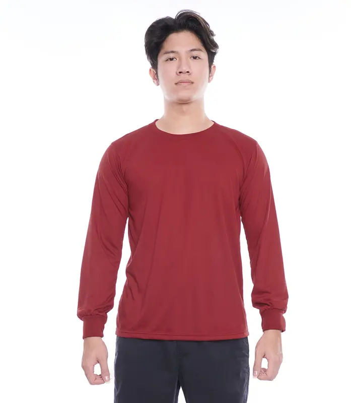 Kaos Polos Lengan Panjang RIB Baju Cowok Pria 4