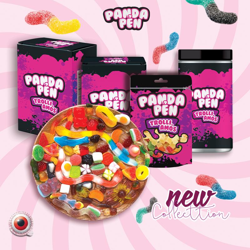 Kẹo dẻo thương hiệu Đức Ăn Vặt panda Pẻn Sản phẩm Mix sẵn Thức Ăn không chảy nước kẹo sáp dẻo Candy Food