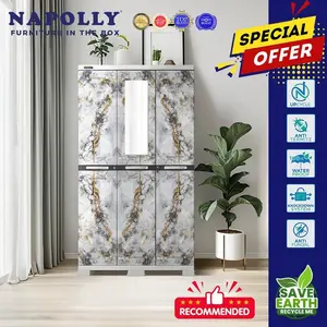 NAPOLLY LEMARI 3 PINTU ICBC 3P 388 RGC ARM  LEMARI PLASTIK