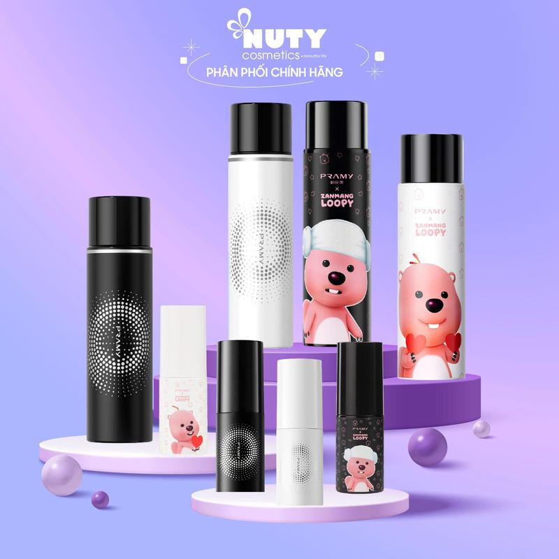 Xịt Khoá Makeup Pramy Giup Cấp Ẩm Mịn Lì Căng Bóng Da Moisturizing Makeup Setting Spray 30ml 100ml