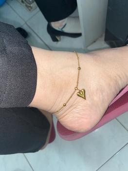 Product Review of Flexion - Gelang Kaki Wanita Lucia - Titanium Anti Karat/Hitam/Luntur - Aksesoris dan Perhiasan Fashion Korea Aesthetic Anklet Gold from i**܁ 1