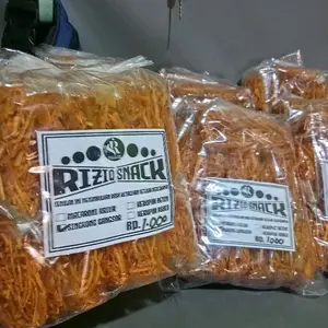 Keripik singkong gangsor original - pedas | keripik singkong kriwil | 1 pack 25 pcs