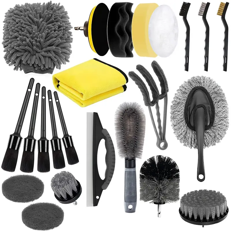 Kit De Limpieza De Coche Con Cepillo Eléctrico De 23 Piezas - Foto 1