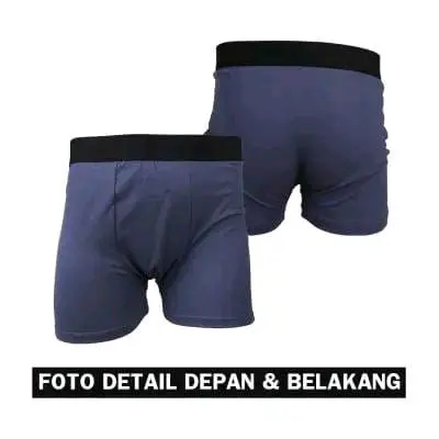paket hemat isi 5pcs celana dalam UNDERWEAR celana dalam pria dewasa bahan kantun lembut nyaman dipakai terlaris Katun Boxer Cowok Pendek Hitam Karet Kotak 4
