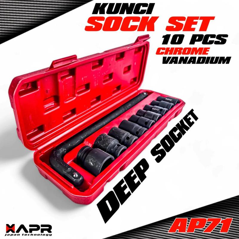 APR AP71 KUNCI SOCK 1/2INCH MATA SOK 8MM - 24MM CRMO ring kuncisok ...