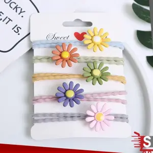 [1 PCS] IKAT RAMBUT ELASTIS BUNGA DAISY GAYA FLOWER KOREA / KARET RAMBUT / KUNCIRAN RAMBUT