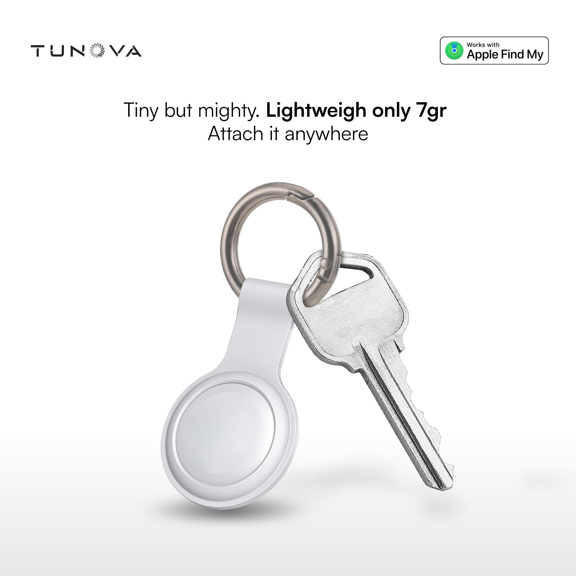 TUNOVA Tinkle01 AirTag dengan Dukungan Suara Balasan Kompatibel dengan Apple Find My Baterai Tahan 12 Bulan Ultra-Light 7g Garansi 2 Tahun