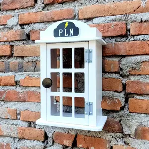 BISA COD!!! Bok Meteran PLN Desain Telephone Prabayar token/listrik | Pelindung Meteran hiasan dekorasi Rumah Kayu