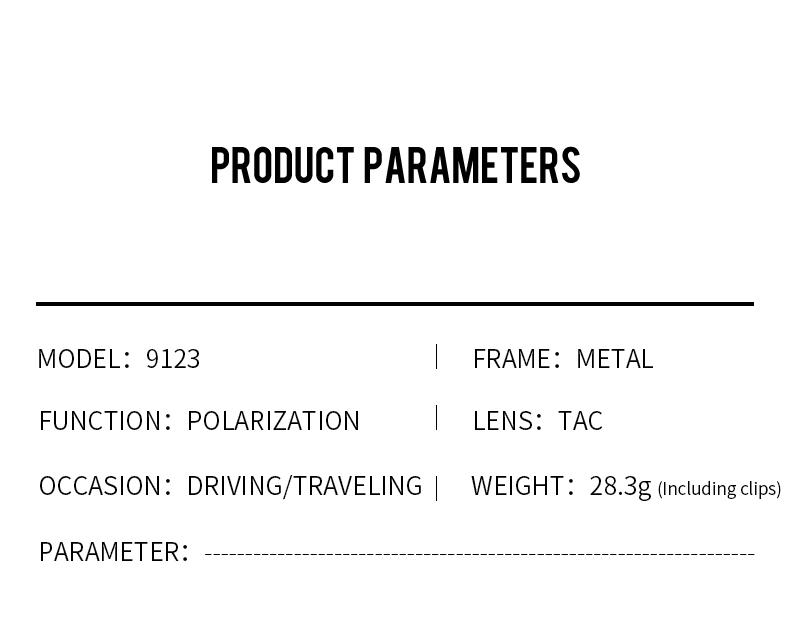 Product Introduction of Magnetic suction sleeve polarized sunglasses,night vision goggles, sunglasses clip, female frame trend,Driving Glasses,That Can Be Worn over Other Glasses Fit,Over Glasses Sunglasses, polarized style sunglasses,Anti UV Shades Eyewear Fashion, 9