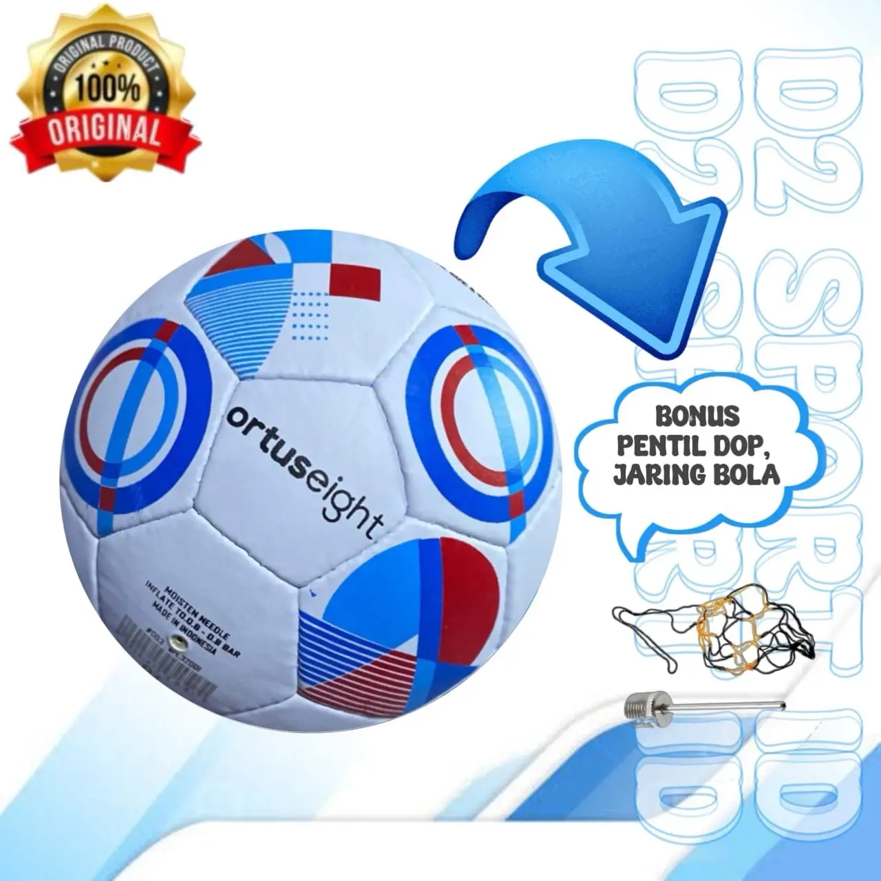 BOLA FUTSAL SIZE 4 BAHAN PIU MPUK BONUS PENTIL DAN JARING Alat Kaki Olahraga Ball Futsal Leather Gawang Freestanding Outdoor ori goalball bola karet sepak bola