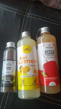 Product Review of PAKET CUKA APEL 250 ML DAN LEMON 250 ML + 70 GR CHIA Botol from F**i A**a U**i 0