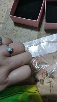 Product Review of MNG Fashion Green Cherry Good Luck Ring+Free Gift(1 Pcs Moissa Bracelet+1Pcs Gift Box)Hypoallergenicity Accessories For Female Male from M**h A** 0