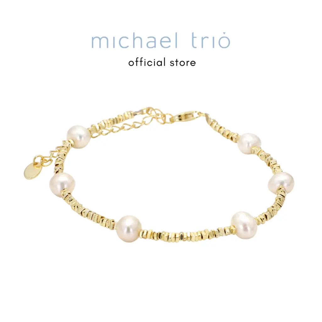 Michael Trio Exotic Radiance Pearl 925 Bracelet