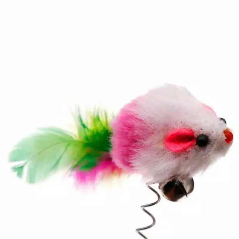 MAINAN KUCING SPRING CAT TIKUS BULU PLASTIK CAT TOYS CATTOY 1