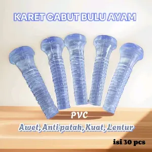 Karet Cabut Bulu Ayam/ Bebek/ Unggas PVC Awet Anti Patah Kuat Lentur isi 30 pcs