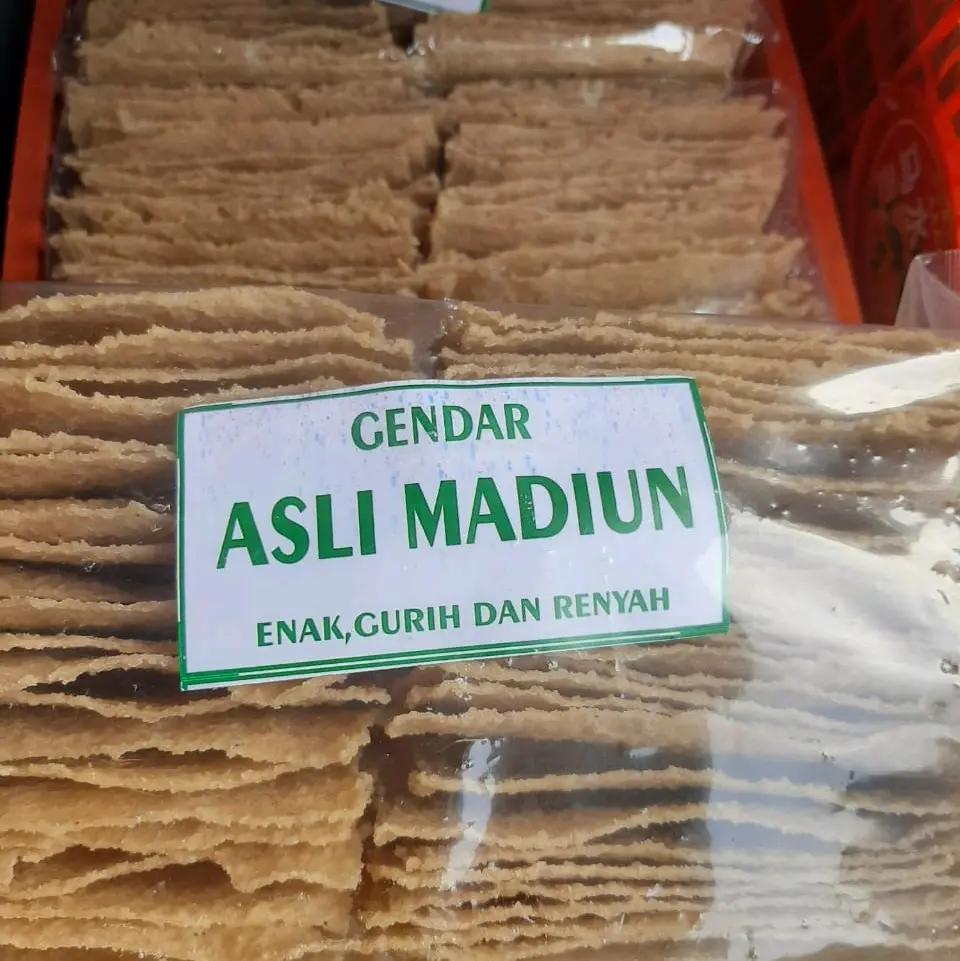 KERUPUK GENDAR MADIUN MENTAH