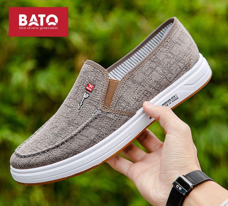 Giày Lười Vải Nam Đế Bằng Nhẹ Ôm Chân Đi Lại Cả Ngày Không Mỏi G205 Cao Su Shoes