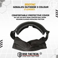 Gambar Tactical Style Outdoor Goggle 3 Lens Rubber Polymer Multifungsi Eye Protection dari BSO Tactical Kota Tangerang 3 Tokopedia