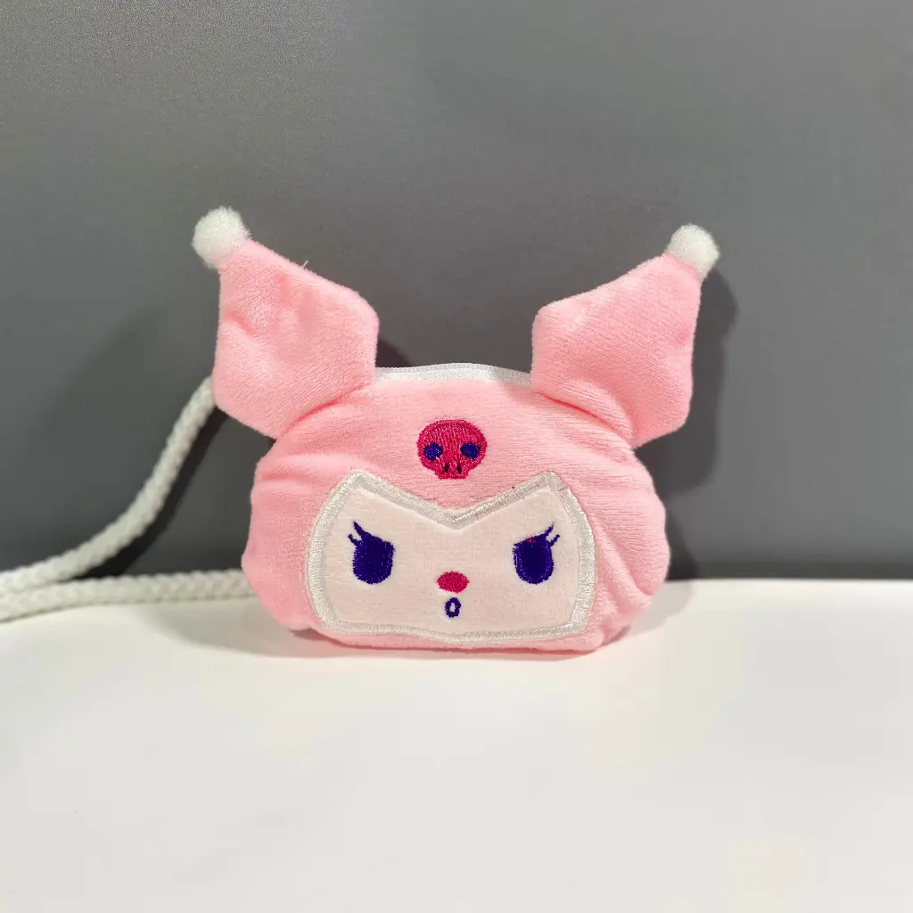 Tas Selempang Anak Perempuan Bentuk Boneka Kuromi - Tas Lucu dan Imut untuk Anak-Anak