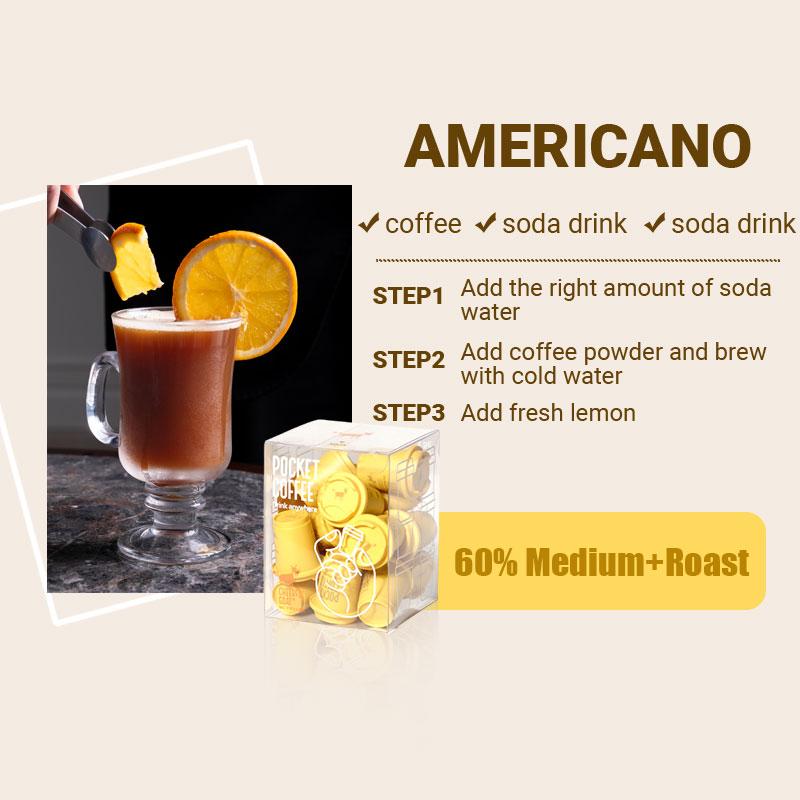 Cheerful Goat BPC00001 Coffee Powder Instant Coffee Cold Brew Coffee Capsules Freeze-Dried Coffee  Mix Copi 60% 75% 90% 3g*15PCS 5