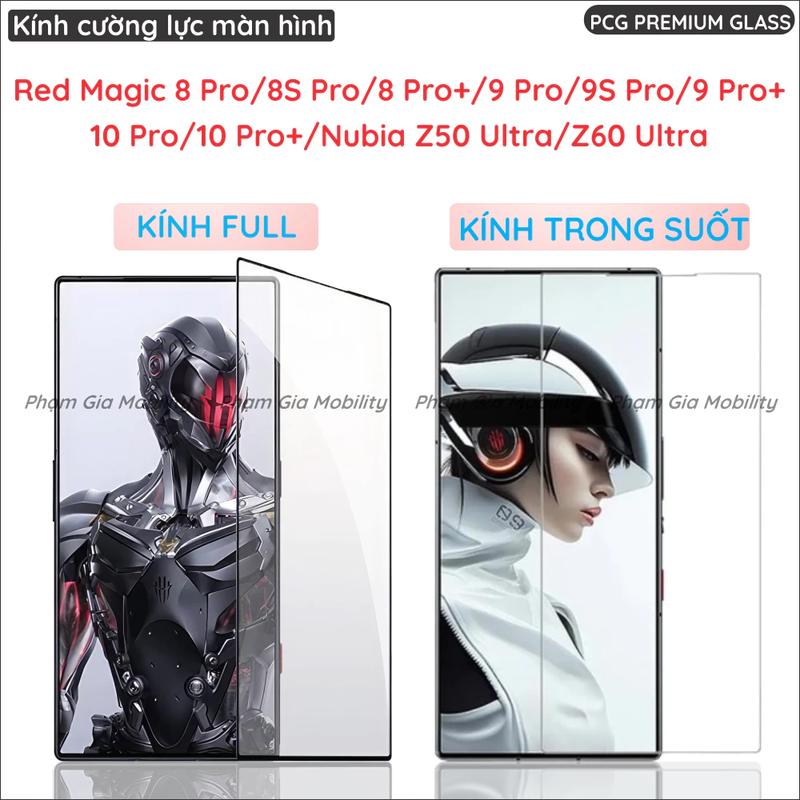  Kính cường lực màn hình cho ZTE Red Magic RedMagic 10 10s 9 9S 8 8s Air Pro Pro+  Nubia Z50 Z60 Z70 Z70s Ultra kính Full keo 