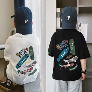NASA IDOL Atasan Baju Kaos Anak Laki Laki Kids Game Skateboarding T-shirt Lengan Pendek Distro Keren Premium(6-13 THN) K189 Fashion