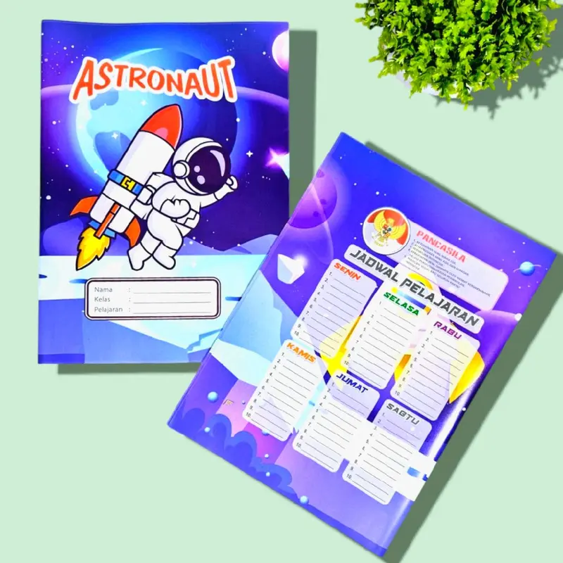 sampul buku tulis fancy/gambar ukuran kwarto ukuran buku tulis biasa 1 pck isi 20 lembar 7