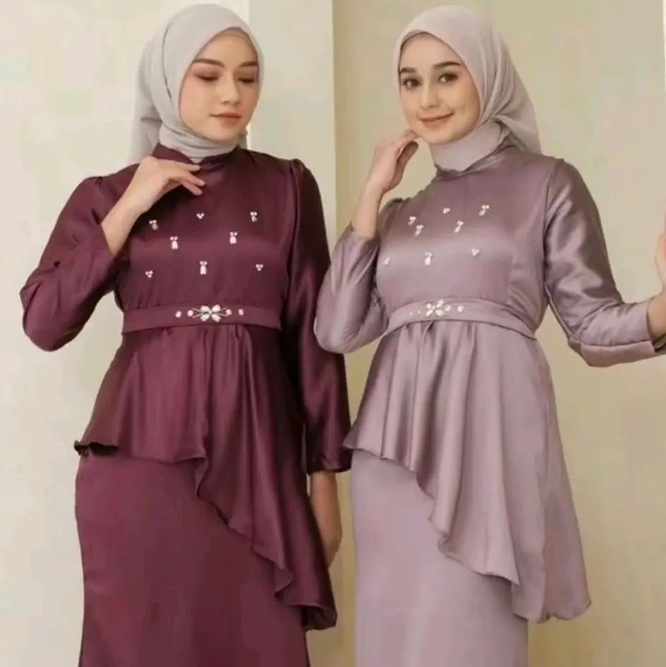 JAMILA DRESS PESTA KONDANGAN BRIDESMAID GAUN WANITA FREE BELT SATIN PREMIUM Mewah