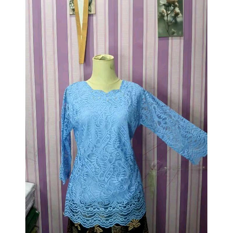 KEBAYA ATASAN WANITA TRADISIONAL TANGAN LURUS SMEI PRANCIS PREMIUM/KEBAYA MODERN / KEBAYA FORMAL ELAGAN TERBARU 5