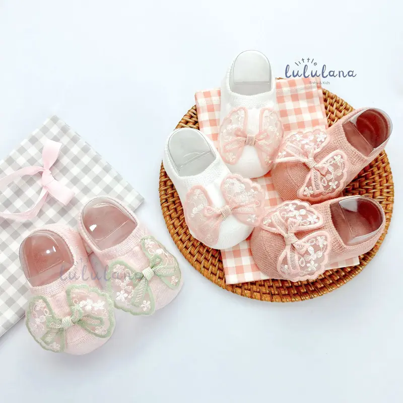 Little Lululana - Lily | Kaos Kaki Bayi Unisex Sepatu Anak Bayi 3D | Newborn Baby Socks | Kaos Kaki Bayi perempuan 0–6 Boneka Lucu Anti Slip satu  paket 7