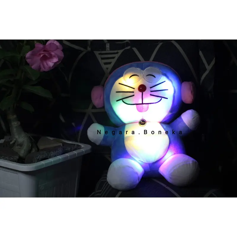 Boneka Doraemon LED Headsheat Pink Lucu dan Imut Kualitas Tinggi 0