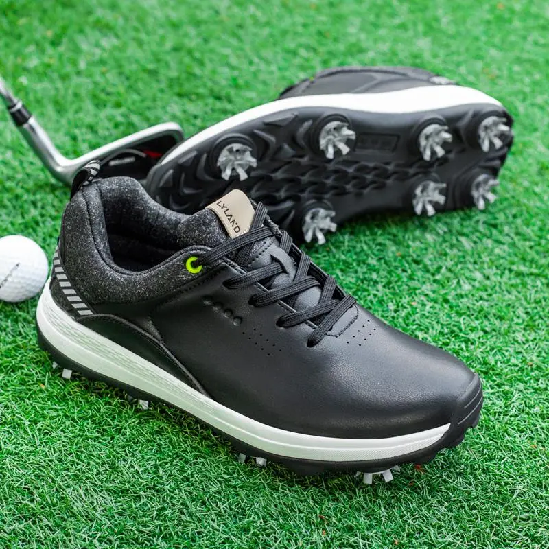 Waterproof Golf Shoes Men Professional Golf Sneakers Male Comfortable Golfers Footwears Big Size 40-47 Non-slip Spike Walking Sneakers