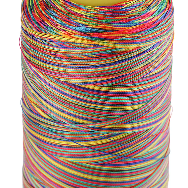 Sợi may Polyester, màu cầu vồng, 1200m mỗi cuộn, thích hợp cho quần áo Thủ Công 2