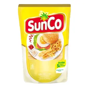 SunCo Minyak Goreng 2 Liter - Minyak Berkualitas Tinggi untuk Memasak Bening dengan 5x Proses dan Kualitas Terbaik