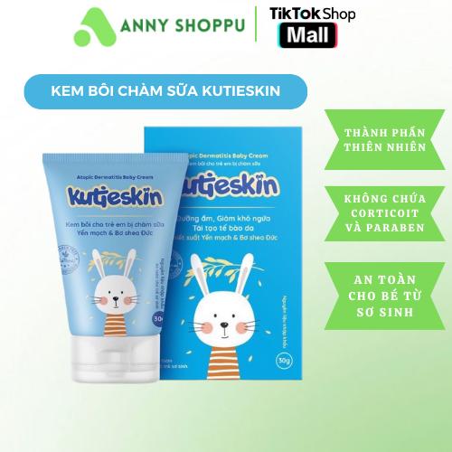  KUTIESKIN Kem Bôi Chàm Sữa Cho Bé - Tuýp 30g  Hộp màu xanh nhạt  