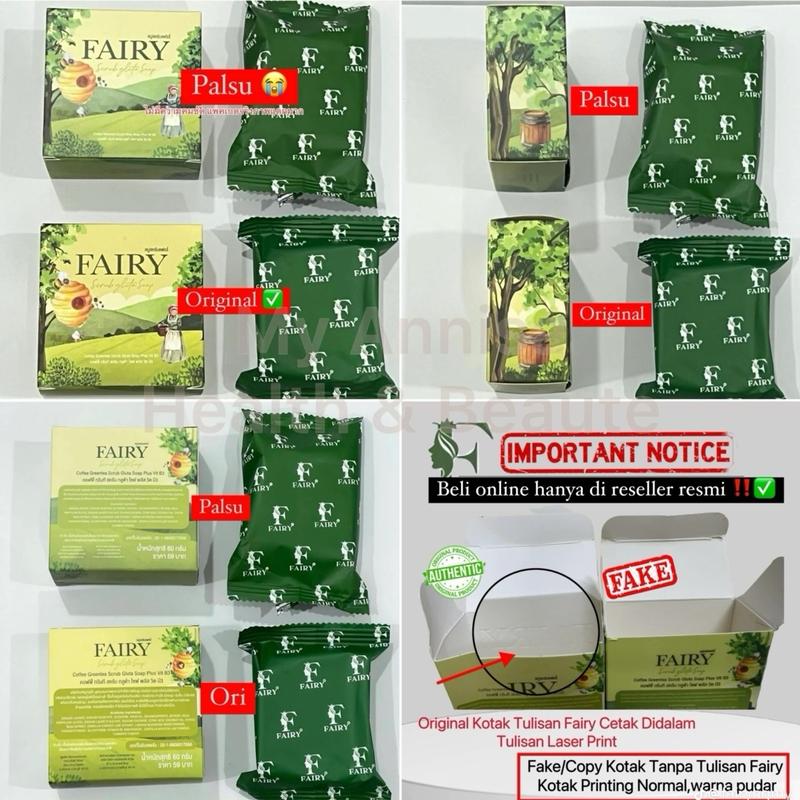 Fairy Scrub Gluta Plus Soap Original Thailand Terbaru 3