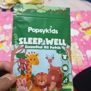 Popsykids Sleep Well Essential Oil Patch Stiker Aromaterapi Anak Tidur Nyenyak 100% Natural