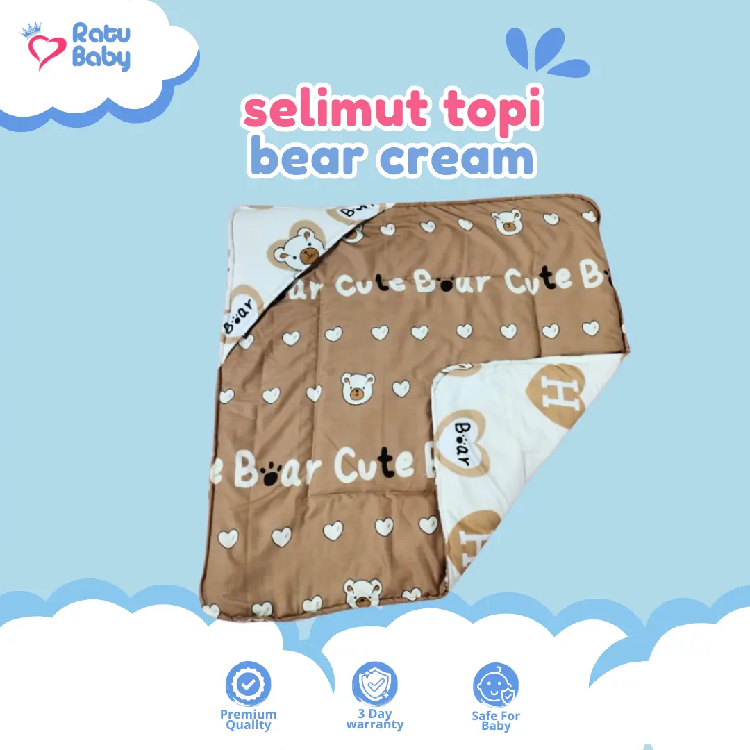 Ratu Baby l Selimut Topi Bayi Baru lahir l Baby Blanket
