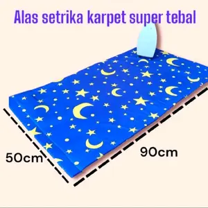 Alas Gosok Setrika Karpet Super Tebal Ukuran 90x50cm Kain Polymicro & Karpet Premium Anti Panas Nyaman Menyetrika Pakaian