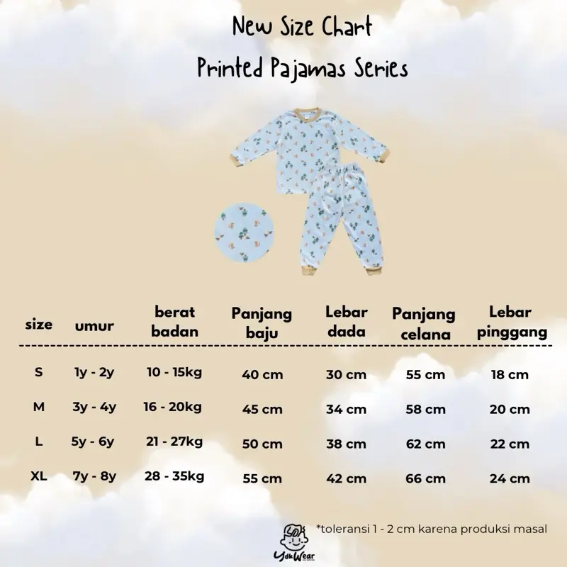 BAJU ANAK PRINTED PAJAMAS KATUN COD 6
