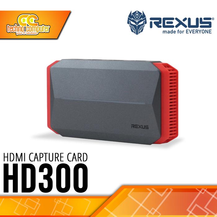 Gambar REXUS HD300 HDMI Video Game Capture Card 4K 1080P 60Hz dari Techno Computer Bali Kota Denpasar Tokopedia