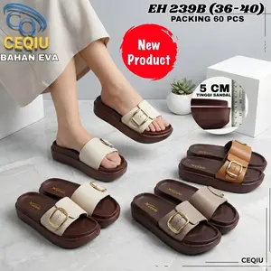 Sandal Selop Wanita Ceqiu EH 239/Sandal Kokop Wanita Nyaman Dipakai