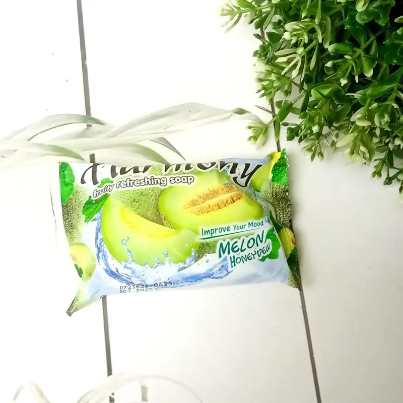 Sabun Mandi Batang HARMONY Fruity Refreshing Bar Soap 70 gram (isi 12 Pcs) Wangi Buah 3