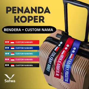 Safwa - Tag Penanda Koper Umroh/Haji Gantungan Nama Custom Nama untuk Travelling dan Koper