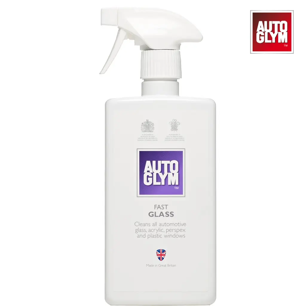 Autoglym Car Fast Glass 500ml | Fast Glass is a quick cleaner for glass, mirrors, Perspex, acrylic and plastic windows
