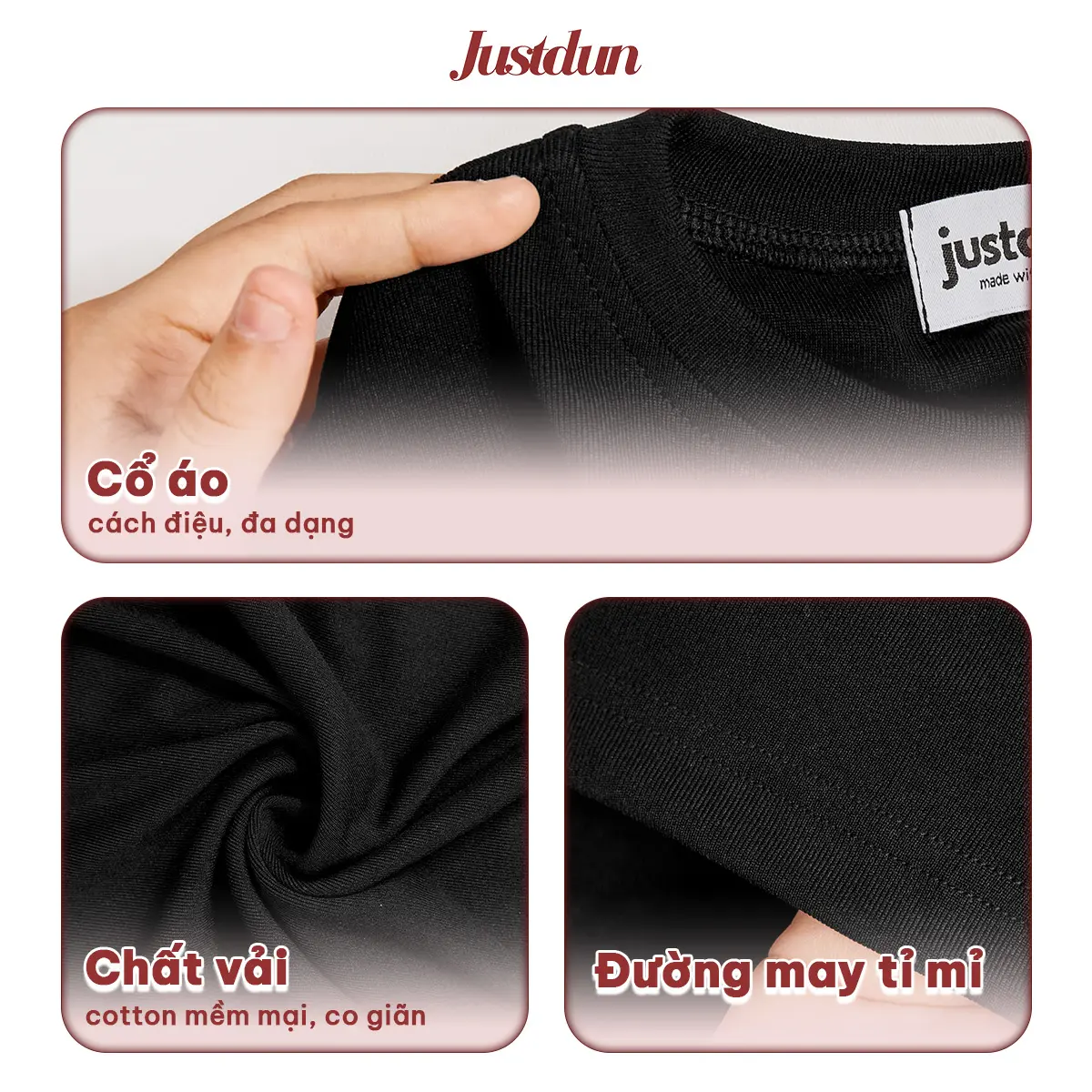 [ XẢ KHO - Độc Quyền Live] Áo Thun Giữ Nhiệt Nữ Dài Tay JUSTDUN A8 Cổ Tròn, Cotton Mịn Dày Dặn, Siêu Co Giãn Mềm Mại, Tôn Dáng Giữ Nhiệt | BigBuy360 - bigbuy360.vn