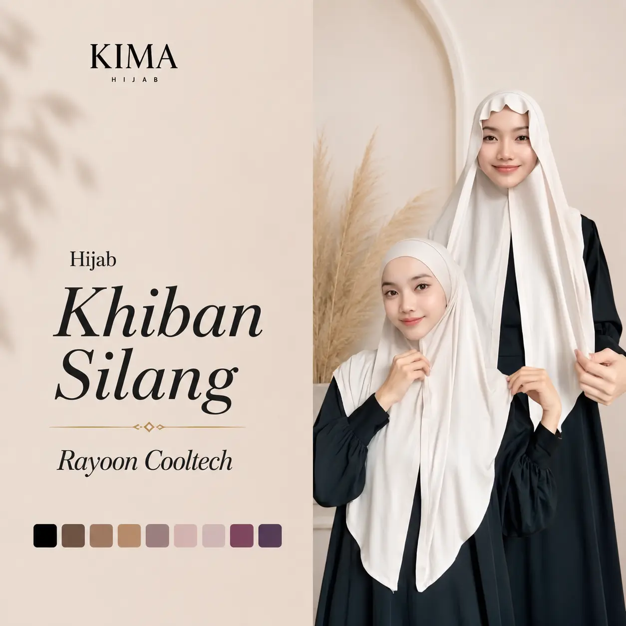 KIMA - Khiban Silang Cooltech Kima Quality Adem Ringan Jatuh Anti Pusing