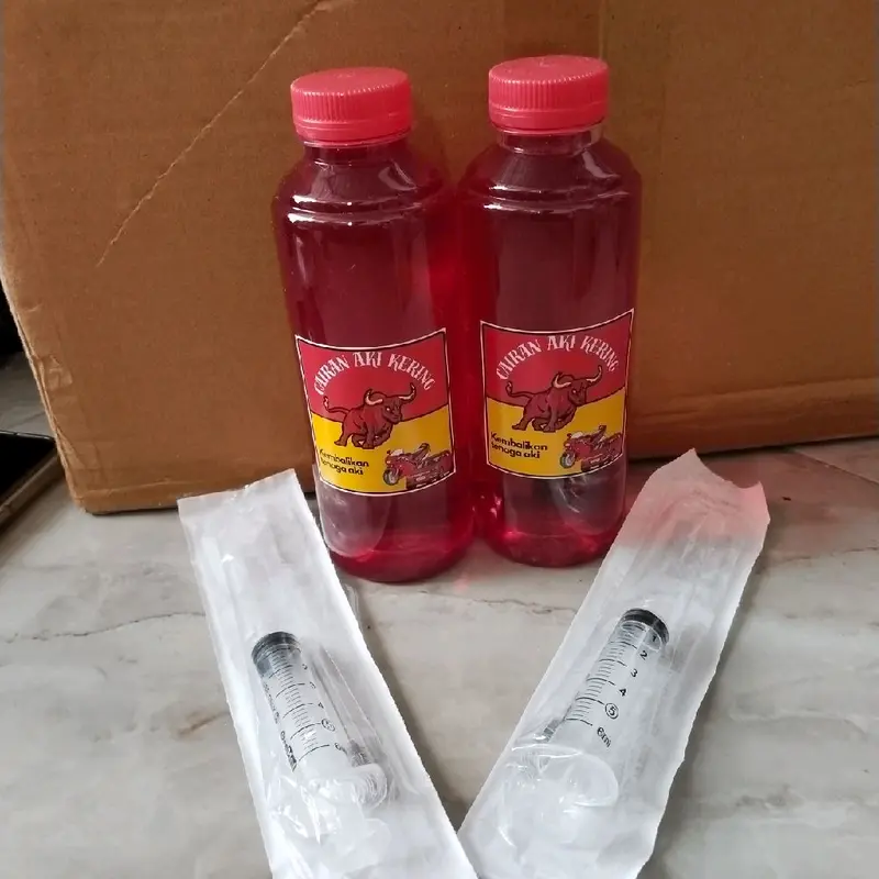 air aki kering buat nambah aki yang lemah dan drop. 2 pasang 2
