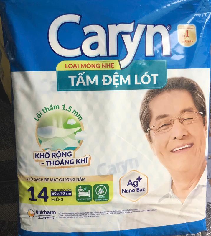   14 Miếng Gói  - GIÁ ƯU ĐÃI - Combo 3 Gói Tấm đệm lót   Miếng lót Caryn 14 miếng  Lót Caryn XL14 Mỏng nhẹ Siêu thấm - Date luôn mới - Tấm lót nệm giường 