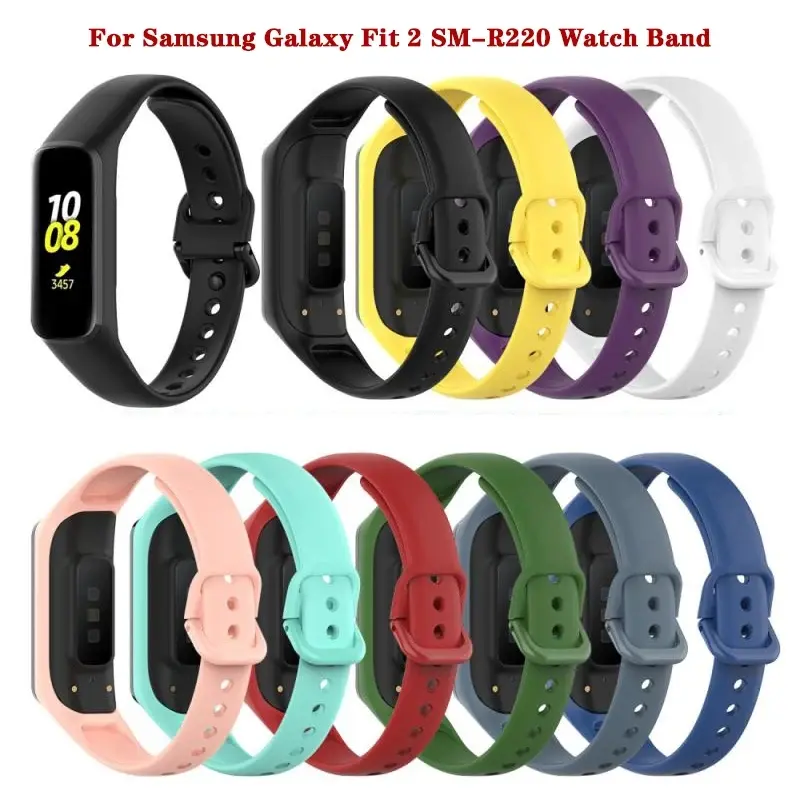 Dây Đeo Silicon, Cho Đồng Đồng Hồ Samsung Galaxy Fit 2 SM-R220, Dây Đeo Đồng Hồ Thay Thế Vòng Đeo Tay, Dây Đeo Chống Nước
